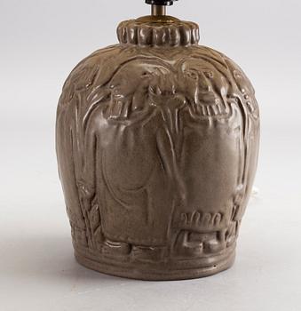 BORDSLAMPA, stengods, Åke Holm.