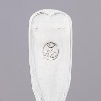 Carl Magnus Ryberg, skedar, 12 st, silver, Stockholm 1806.