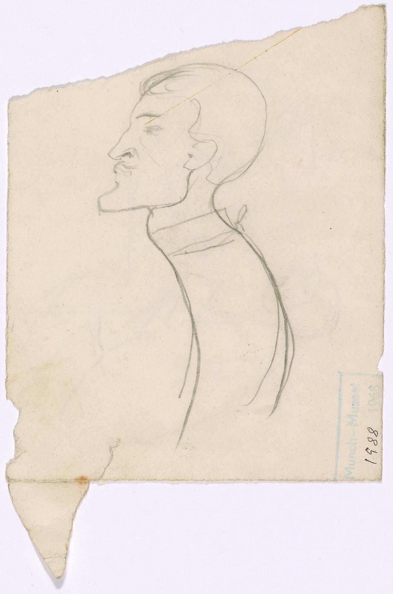 Edvard Munch, A self portrait.