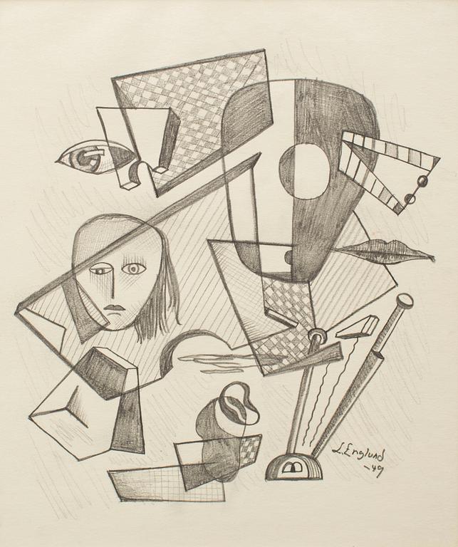 LARS ENGLUND, Pencil, signed and cdated -49.