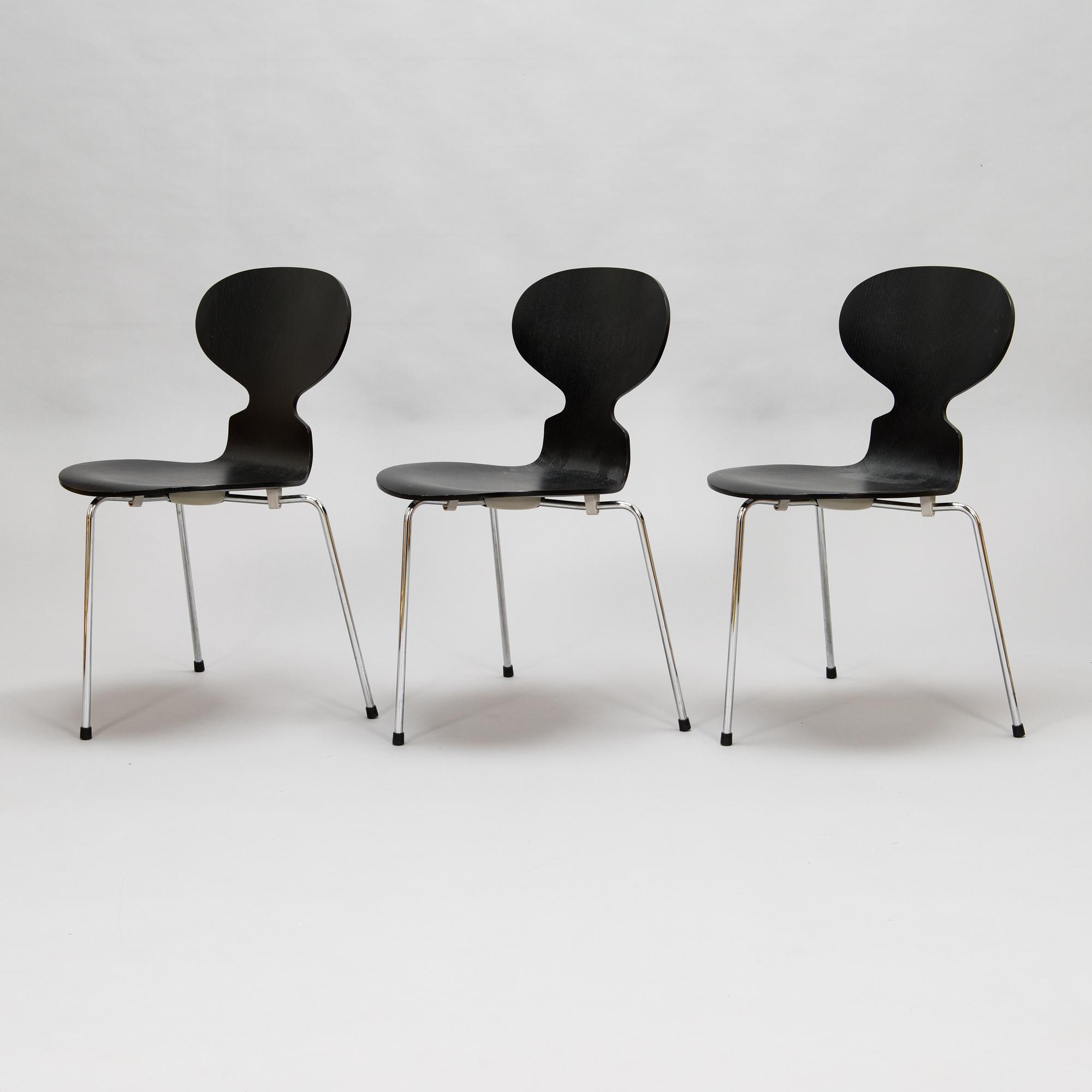 Arne Jacobsen, 5-piece, '3603' and 'The Ant', 2002 Anniversary edition for Fritz Hansen.
