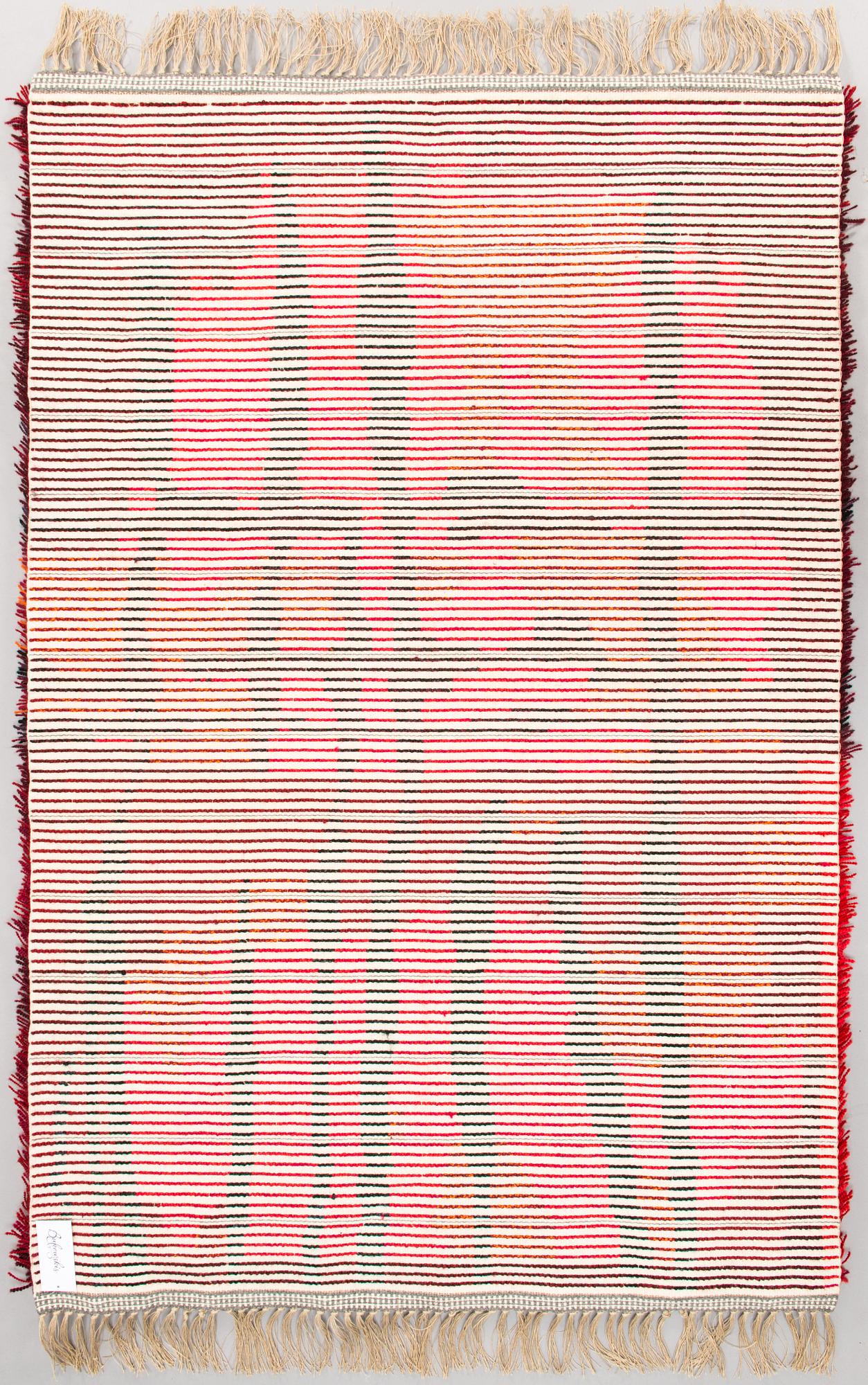 Ryamatta, 1960-tal. Ca 165x175 cm.