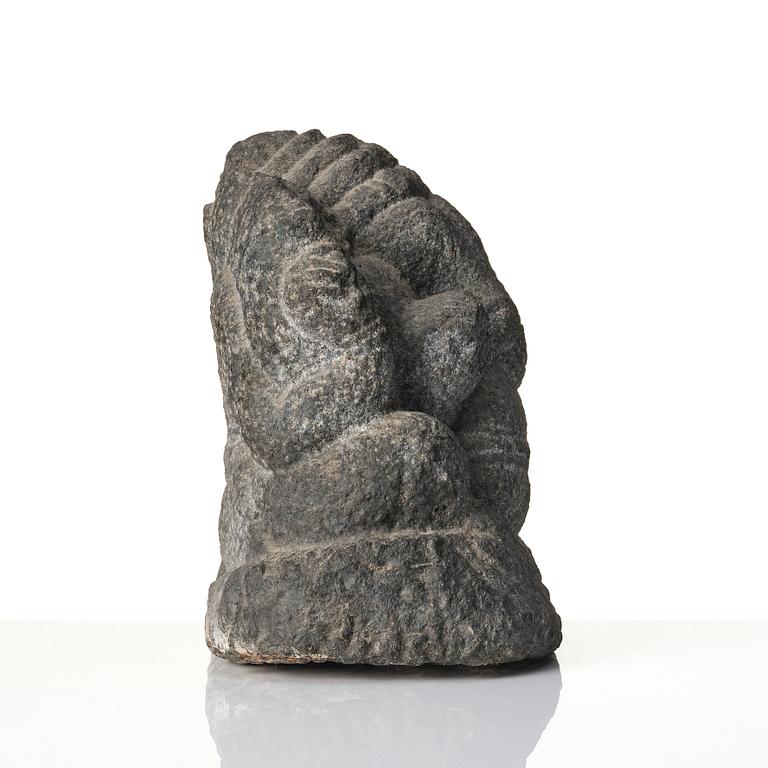 A stone carving of Ganesha, India, 20th century.