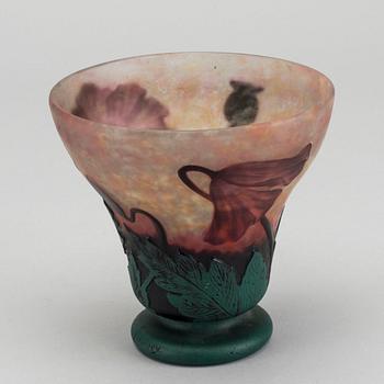 DAUM NANCY, a signed cameo glass vase.