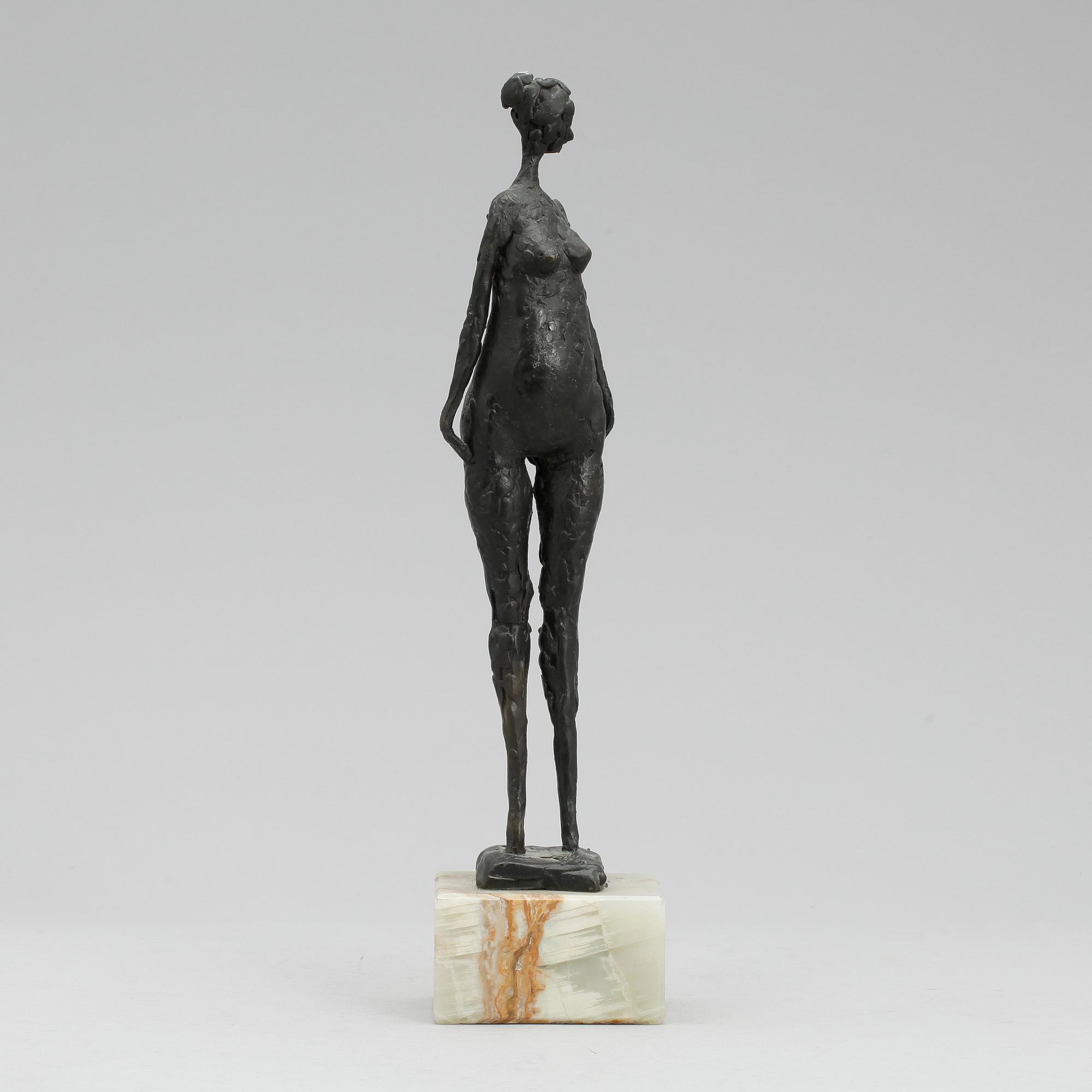 SKULPTUR, brons, okänd konstnär, signerad, 1900-tal.