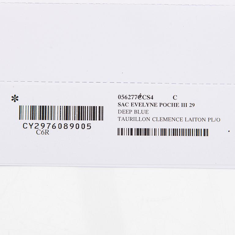 Hermès, an 'Evelyne III 29' bag, 2020.