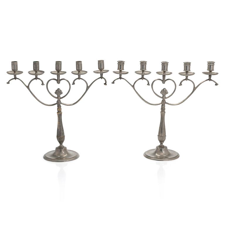 Paavo Tynell, Two 1920/1930s candelabras for Taito.