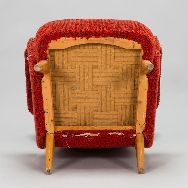 Carl Gustaf Hiort af Ornäs, fåtölj, Hiort Tuote Puunveisto, 1940-tal.