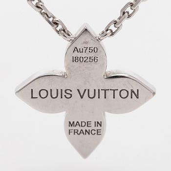 Louis Vuitton, kaulakoru, "Idylle Blossom Pendant", 18K valkokultaa ja timantteja.