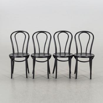 Four Thonet-style chairs, 20th century mid / latter part..