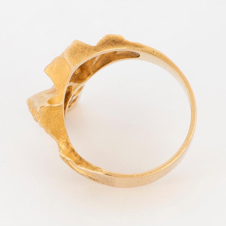 RING, med diamanter, Lapponia 1974.