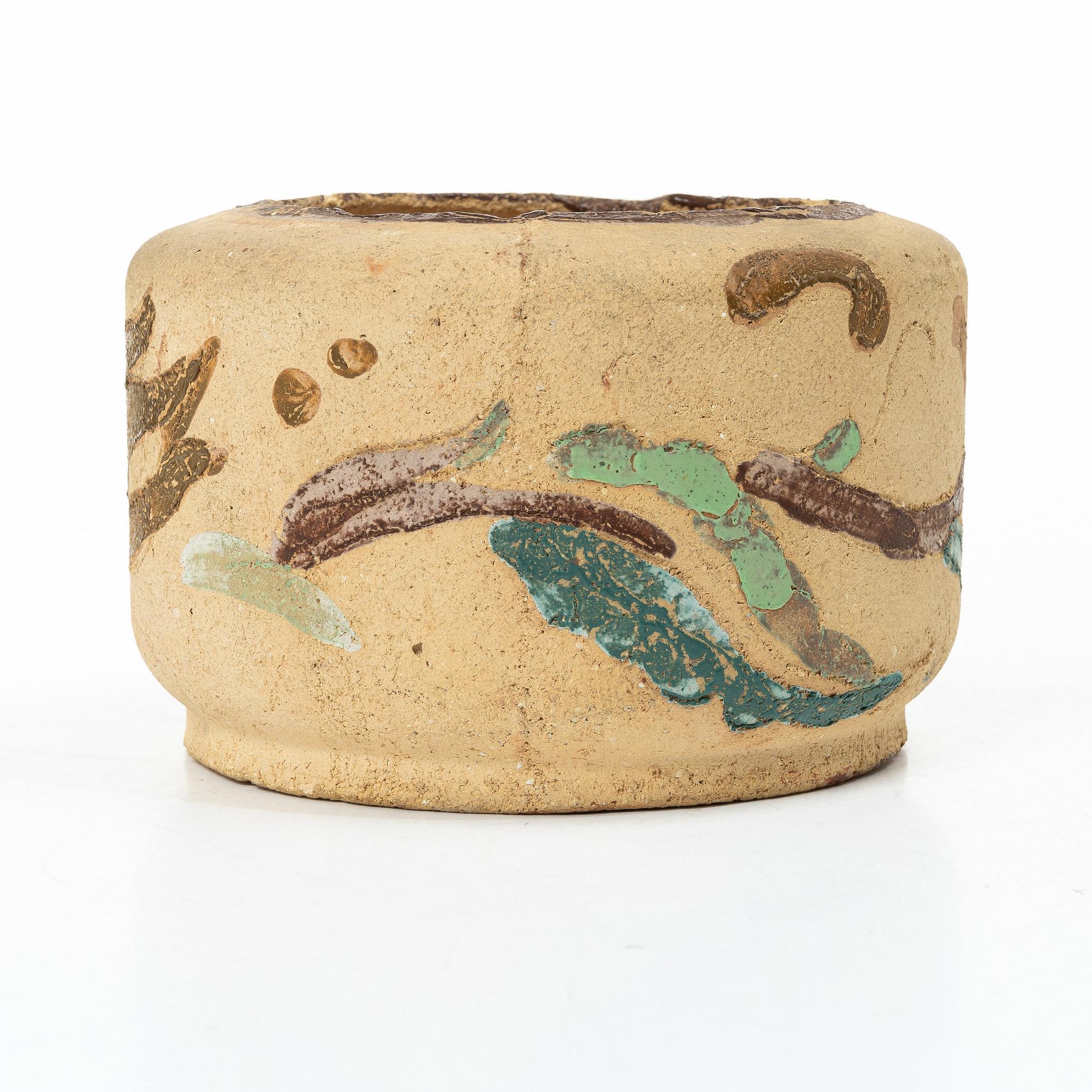 Wilhelm Kåge, a chamotte stoneware vase, Gustavsberg, Sweden 1929.