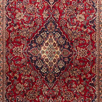 Carpet, Meshed, old, approx. 280 x 185 cm.