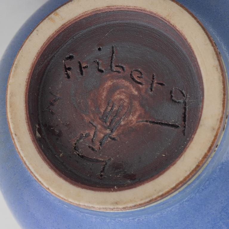 Berndt Friberg, vas, stengods, Gustavsbergs Studio, 1955.