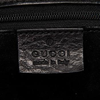 GUCCI Black Leather Jackie O Bag.
