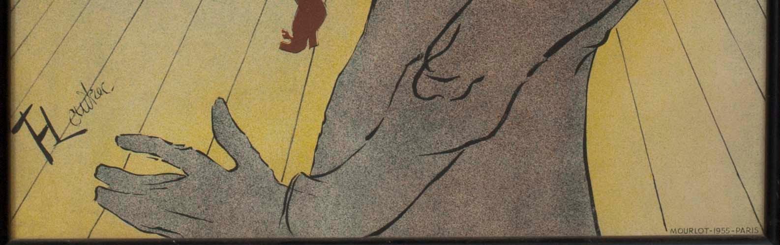 HENRI DE TOULOUSE-LAUTREC, efter, affisch, Moulin Rouge La Goulue.