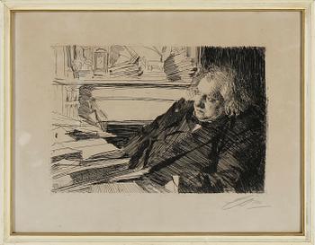 687. ANDERS ZORN, etsning (III état av V), 1892, signerad med blyerts.