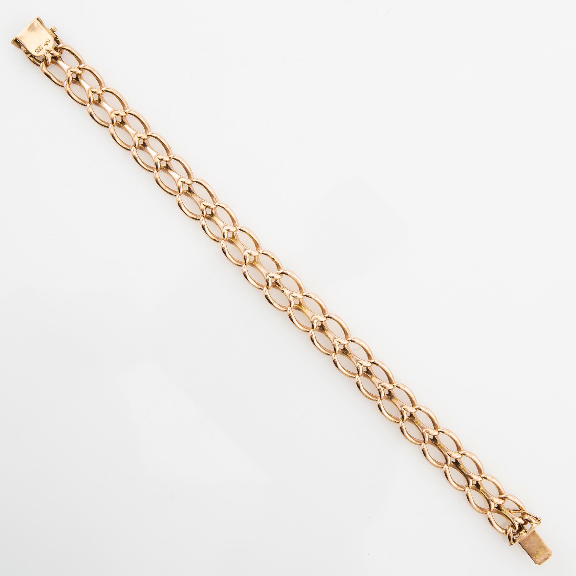 Bracelet 14K gold.