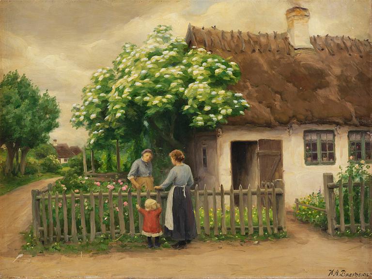 Hans Andersen Brendekilde, Samspråk vid staketet.