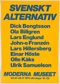 MODERNA MUSEET, 7 exhibition posters, 1960s -.