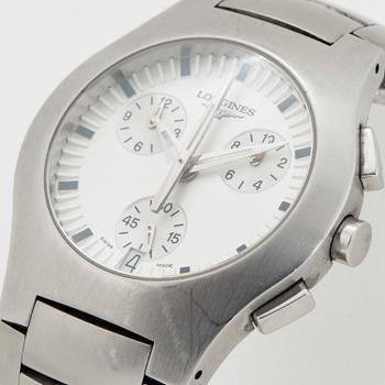 LONGINES, Oposition, chronograph, wristwatch, 38 mm.