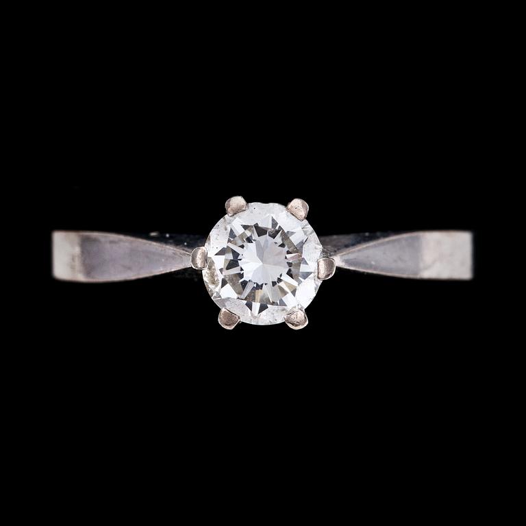 RING, brilliant cut diamond, 0.58 ct.