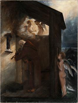 OKÄND KONSTNÄR, olja på duk, ej signerad, 1800-tal.