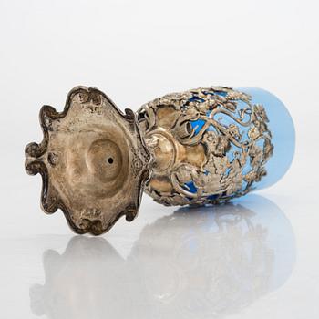 Carl Gustaf Ekqvist, glashållare, förgyllt silver, S:t Petersburg 1858.