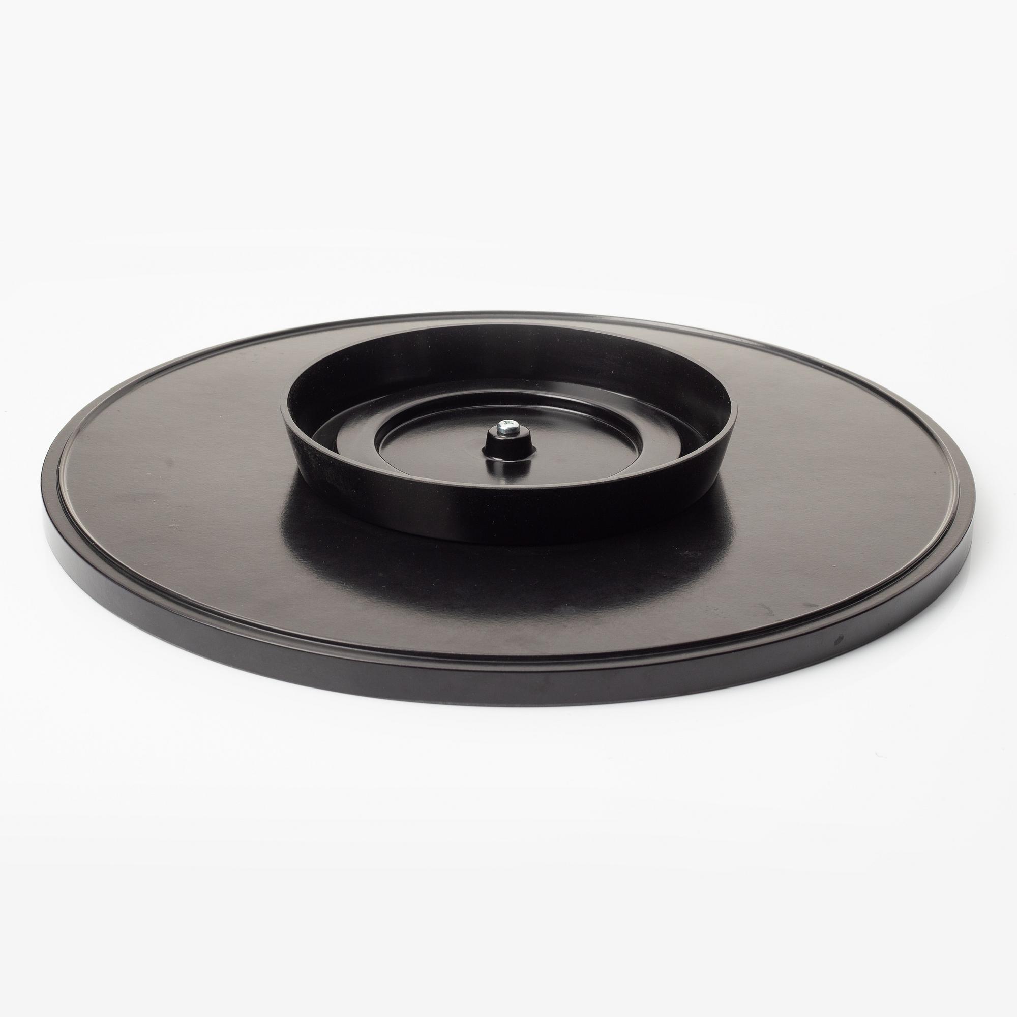 A Japanese blue and white six piece cabaret on a 'lazy Susy', secon half of the 20th century.