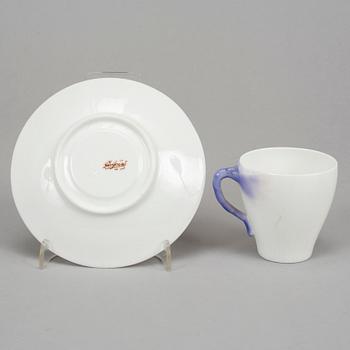 Alf Wallander, a 'Trollsländan' part service, nine pieces,  Rörstrand, Jugend.