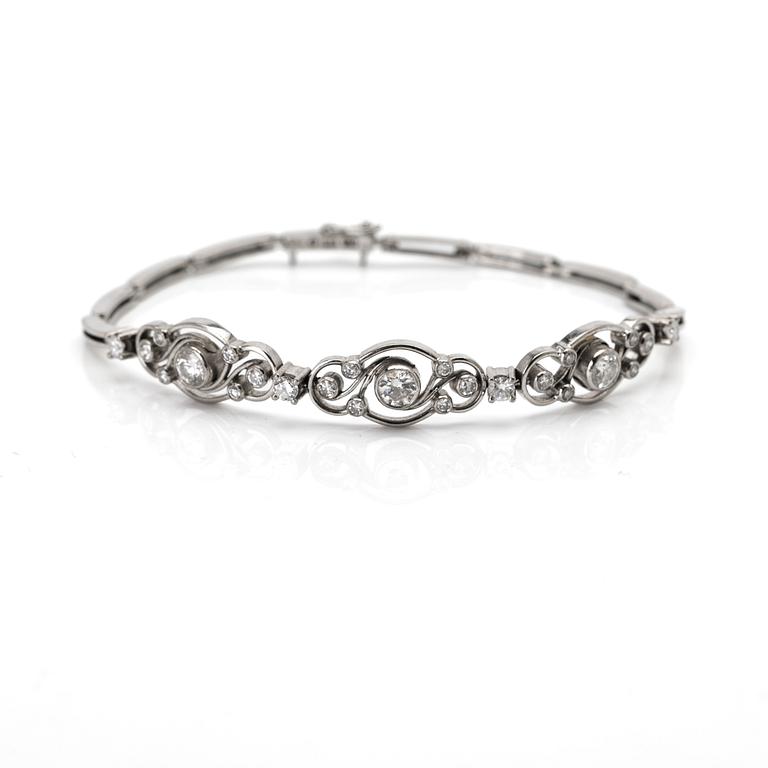 Bracelet, 18K gold and diamonds, CGH, Stockholm, 1961.