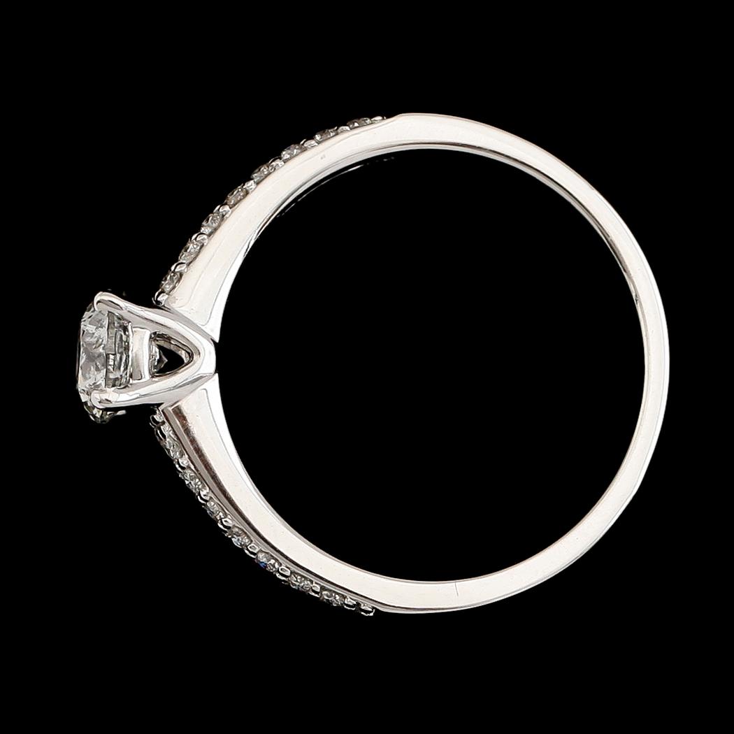 RING, 18 k vitguld, briljantslipade diamanter , tot ca 0.97 ct.