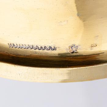 An Austrian late 19th century silver-gilt cup with cover, mark of Vincenz Czokally, Vienna.