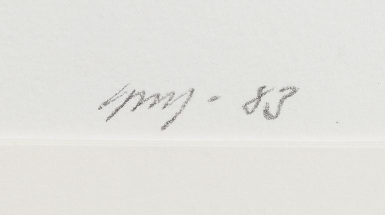 GUY FRISK, akvarell, signerad och daterad -83.