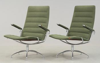 FÅTÖLJER,  ett par "SAS Chair Series", Jens Ammundsen för Fritz Hansen, Danmark 1978.