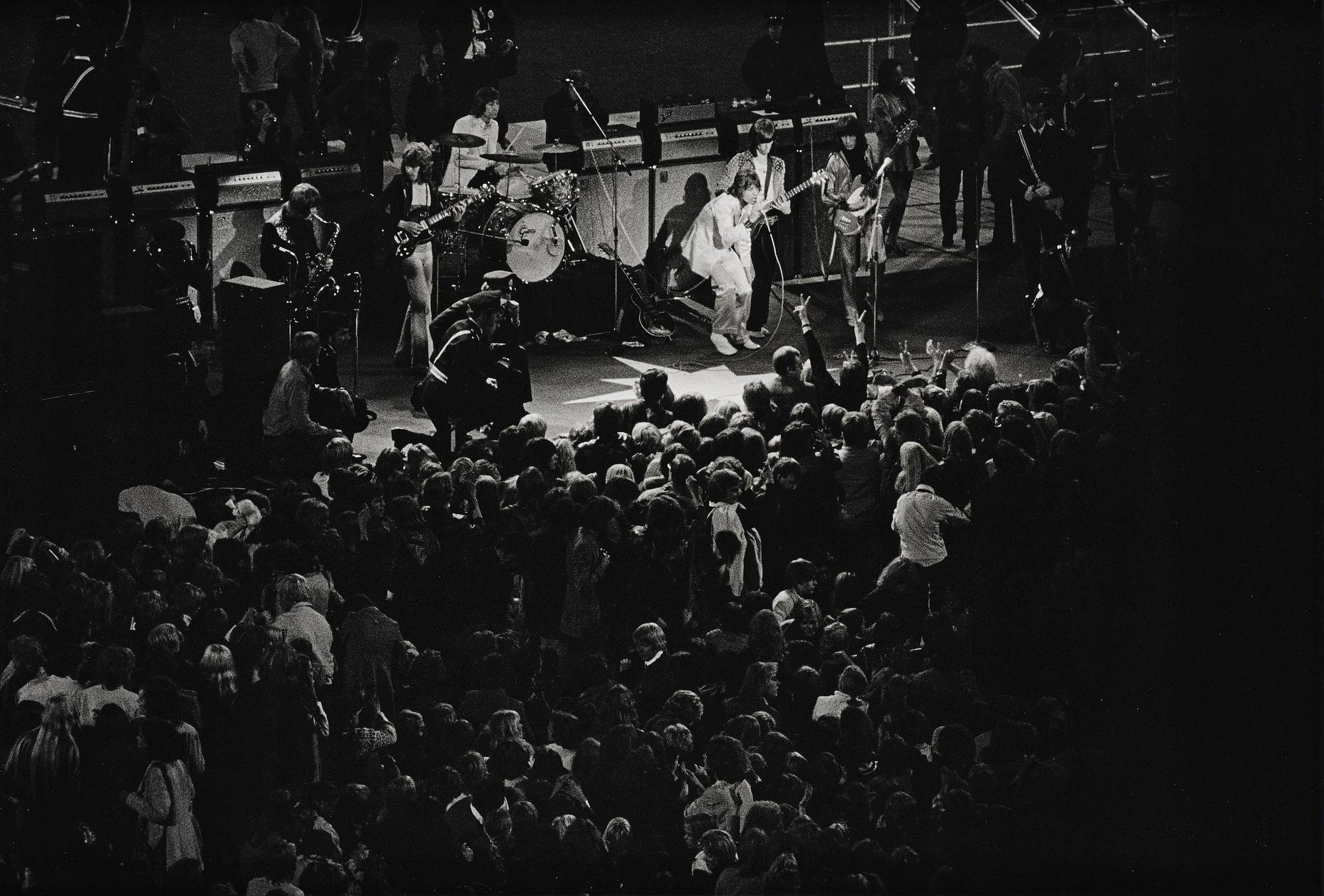 Torbjörn Calvero, "Rolling Stones, Råsunda fotbollsstadion, Stockholm, 1970".