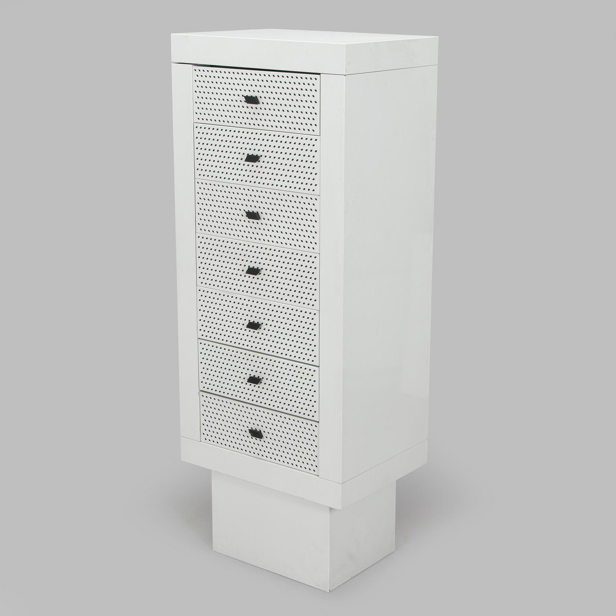 Matteo Thun, byrå, "Settimanale", Bieffeplast, Italien 1985.