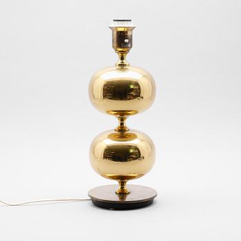 BORDSLAMPA, mässing, AB Stilarmatur, Tranås, 1900-talets andra hälft.