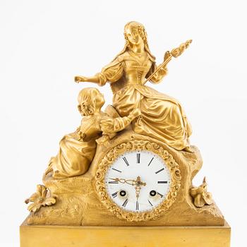 Table pendulum clock, late 19th century.