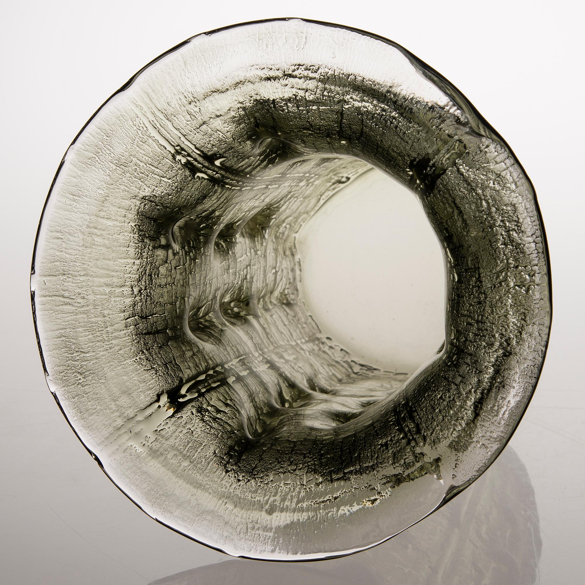 A 'Finlandia' glass vase for Iittala, signed Timo Sarpaneva - 3356. Model designed in 1964.