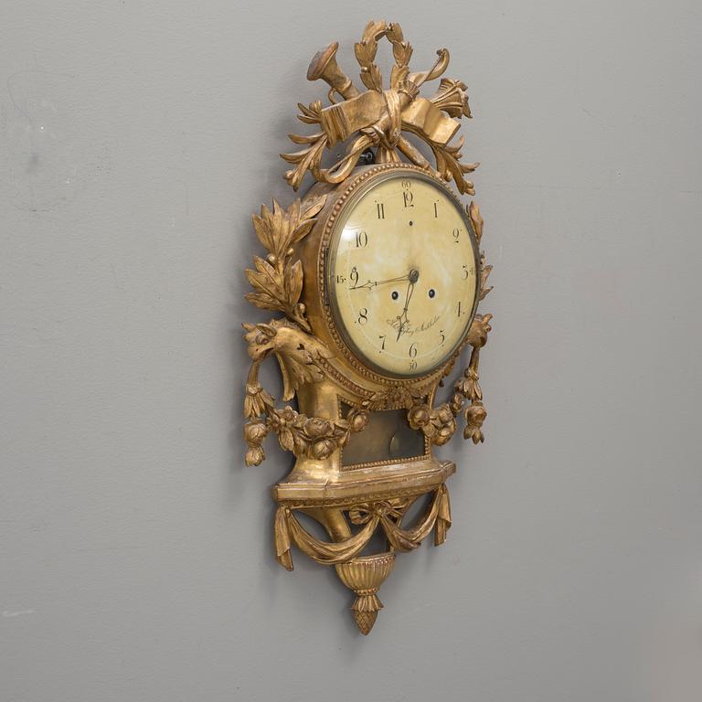VÄGGPENDYL, gustaviansk, Johan Nyberg,  (1787-1801) Stockholm, 1700-talets senare del.
