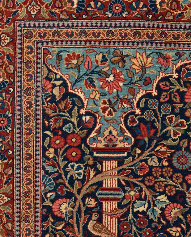 SEMI-ANTIQUE KASHAN DABIR. 158 x 108 cm.