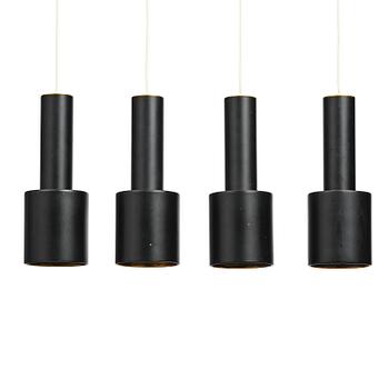 232. Alvar Aalto, a set of four "Hand Grenade" ceiling lamps model "A110", Arnold Wiig's Fabrikker, Norway, 1960s.