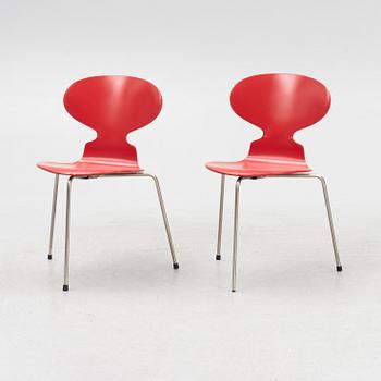 Arne Jacobsen, stolar, 6 st, "Myran", Fritz Hansen, Danmark.