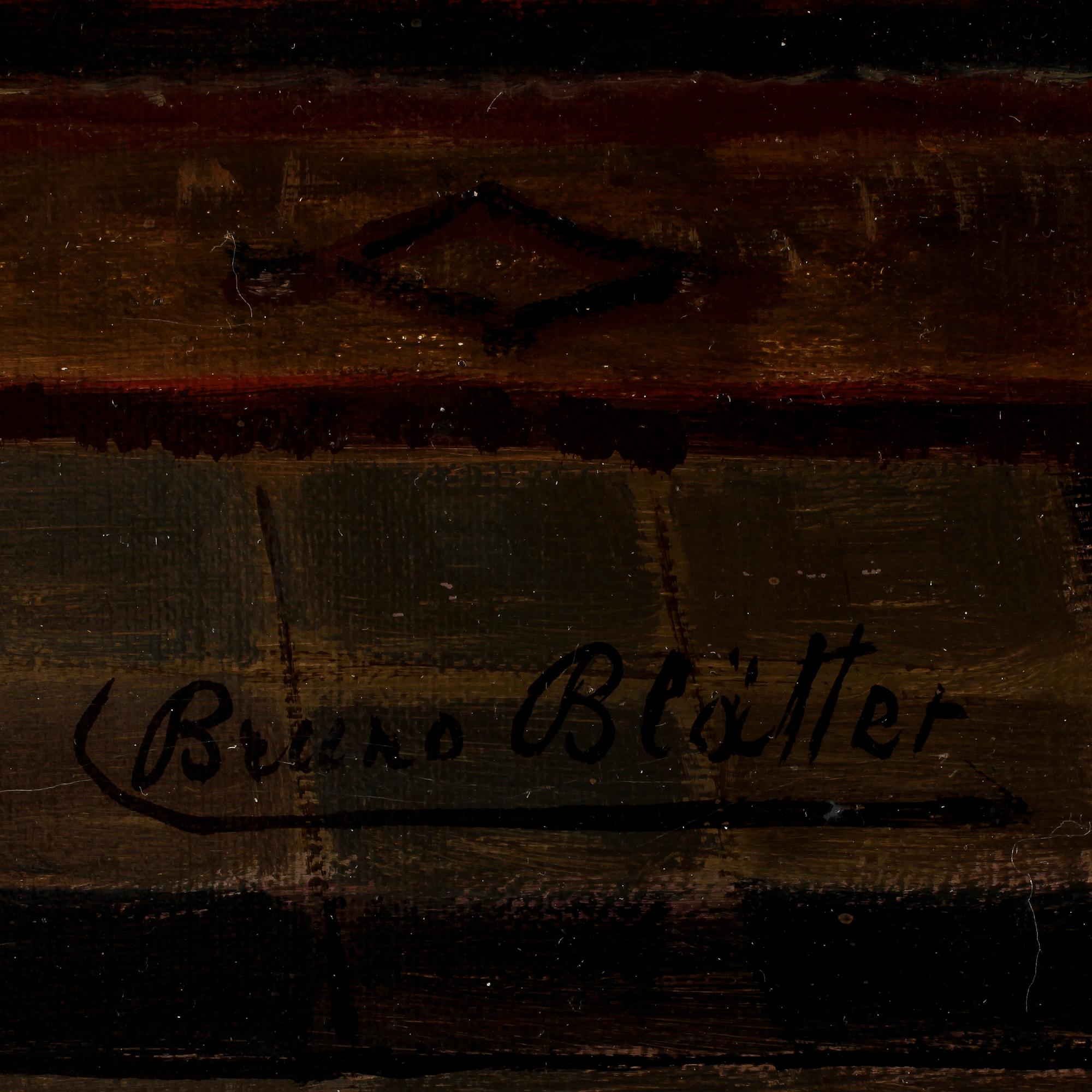 BRUNO BLÄTTER, olja på duk, signerad.