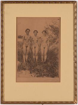 Anders Zorn, "Tre systrar".