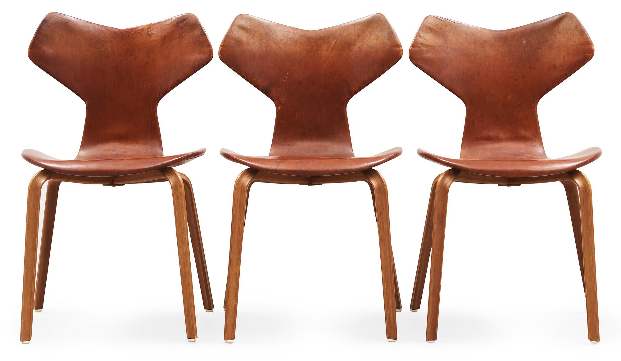 椅子 Arne Jacobsen 3170 Teak FRITZ HANSEN An early set Series 7 chairs in teak Arne Jacobsen — archive