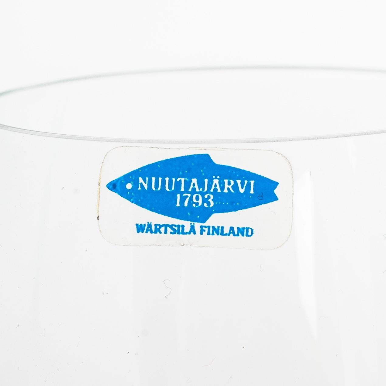 Saara Hopea, a 12-piece set of 'Traviata' wine glasses, Nuutajärvi.