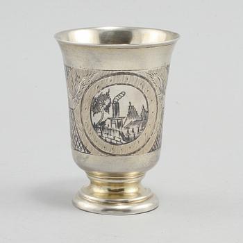 BÄGARE, silver, Moskva, Ryssland, 1875, vikt 90 g.