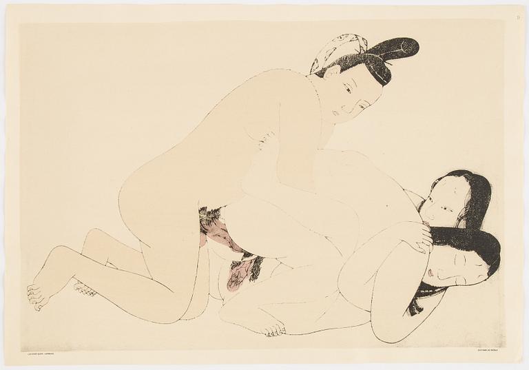 Mapp av Francois Poncetton, Les Erotiques Japonais, Paris, Editions du Siecle, 121 Bouleard Saint-Michel. MCMXXV.